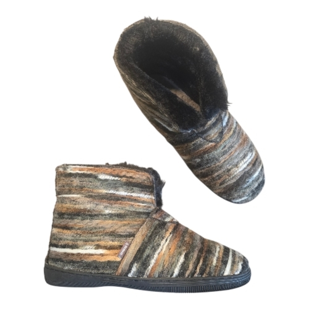 Lamo Women’s Juarez Sheepskin Slipper Booties Cozy Multicolor Size 10